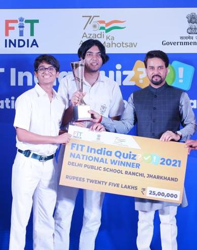 Dps Ranchi Emerges Victorious As National Champion In Fit India Quiz 2021 -  Lagatar English