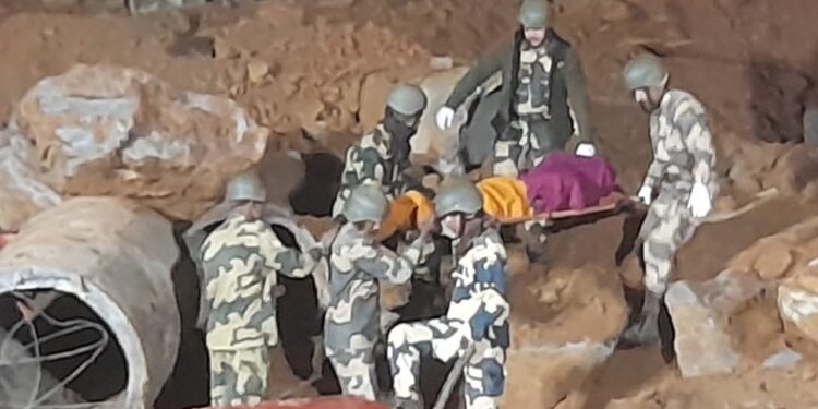 Rescue team at the accident site. Image: ANI