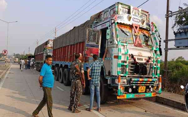 One of the seized coal-laden truck
