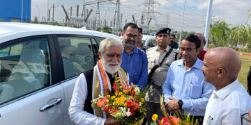 Union Minister of State for Environment Ashwini Choubey Visits Godda Adani Power Plant