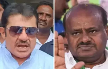 Karnataka Minister’s “Affectionate Banter” Sparks Row with Racial Remark Against Kumaraswamy