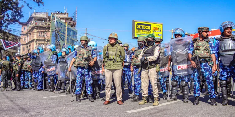 Manipur Protesters Rally Against AFSPA Reimposition Despite Curfew, Stopped by Police