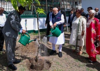 PM Modi’s Tree-Planting Campaign with Guyana President Highlights Global Sustainability