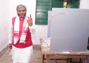 Babulal Marandi Predicts BJP’s Victory After Casting His Vote