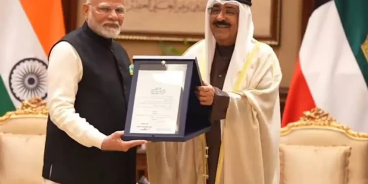 Kuwait Honours PM Modi with Highest National Award