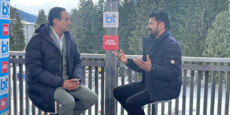 Revanth Reddy Targets Rs 1 Lakh Crore Investments at Davos Summit