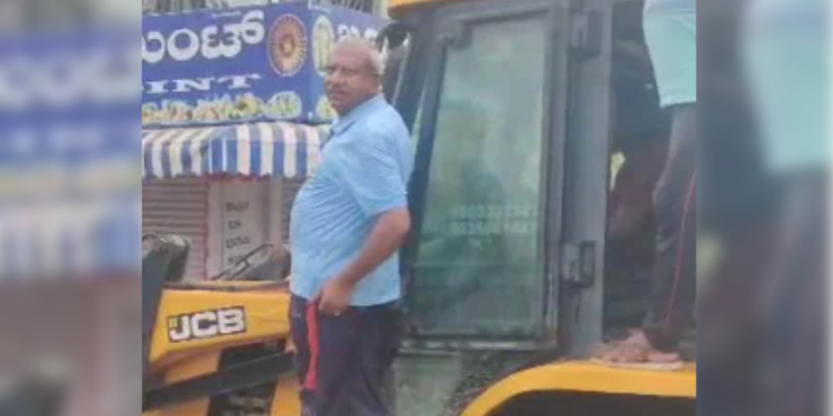 BJP MLA Rides JCB to Reach Flooded Bengaluru Locality Amid Public Anger