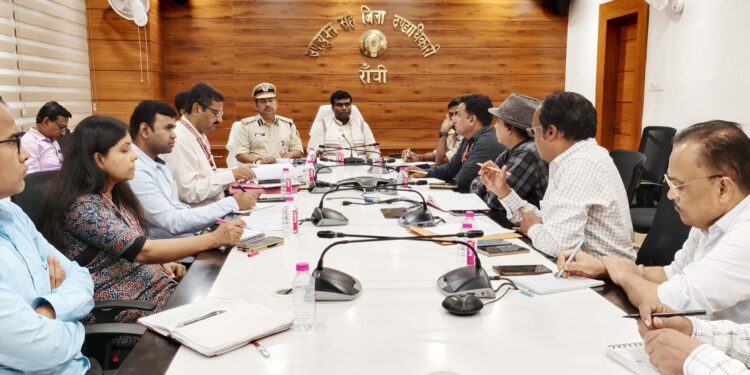 President Draupadi Murmu’s Ranchi Visit Preparations Intensify, Deputy Commissioner Reviews Arrangements