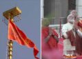 Historic Saffron Flag Hoisted Atop Ayodhya Ram Mandir By PM Modi
