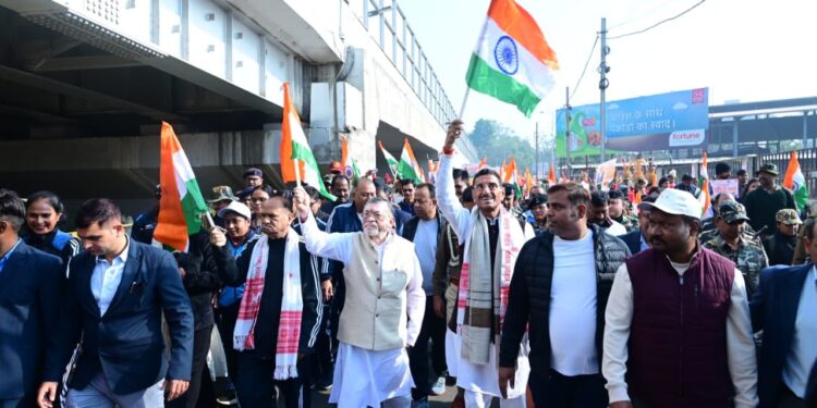 Unity March Marks Sardar Patel’s 150th Year, Governor Says It Symbolises National Harmony