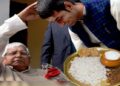 Lalu Attends Tej Pratap’s Makar Sankranti Feast, Denies Rift With Son