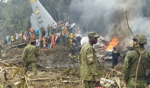 Colombian Military Plane Crash Leaves Dozens Dead During Takeoff