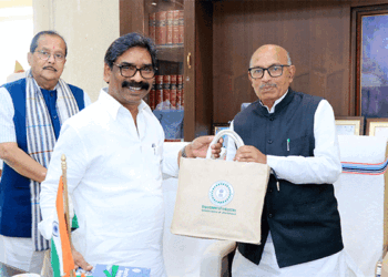 CM Hemant Soren Presents “Jharkhand Rising” Book To Speaker And Opposition Leaders