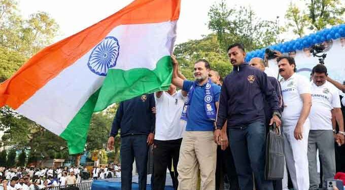 Rahul Gandhi Flags Off Social Change Marathon in Delhi