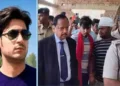 Retired Judge Visits Bharat Tiwari’s Family in Bhojpur, Mother Demands Strict Punishment for Killers