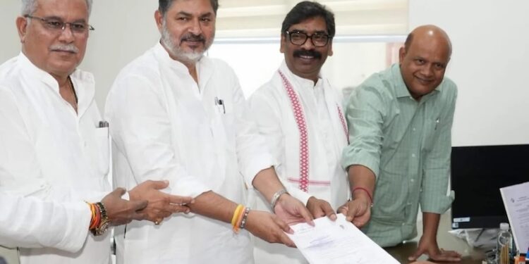 JMM’s Baidyanath Ram, Congress’s Pranav Jha and Independent Parimal Nathwani File Nominations for Rajya Sabha
