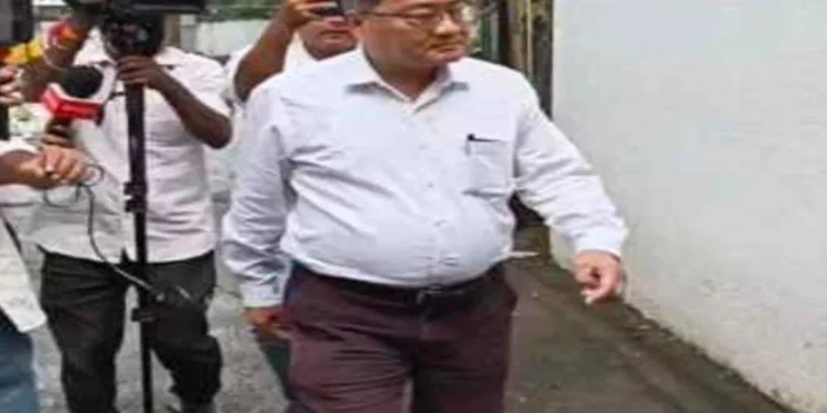 Former JPSC Chairman L. Khyangte Arrives at CID Office for Questioning