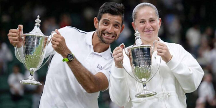 Arevalo-Ostapenko Pair Clinches Wimbledon Mixed Doubles Title
